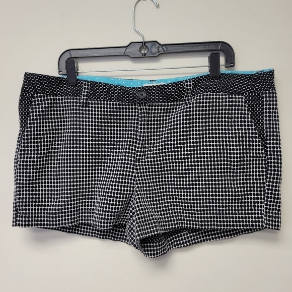 Merona Jacquard Chino Short White Black 16 - Picture 2 of 5